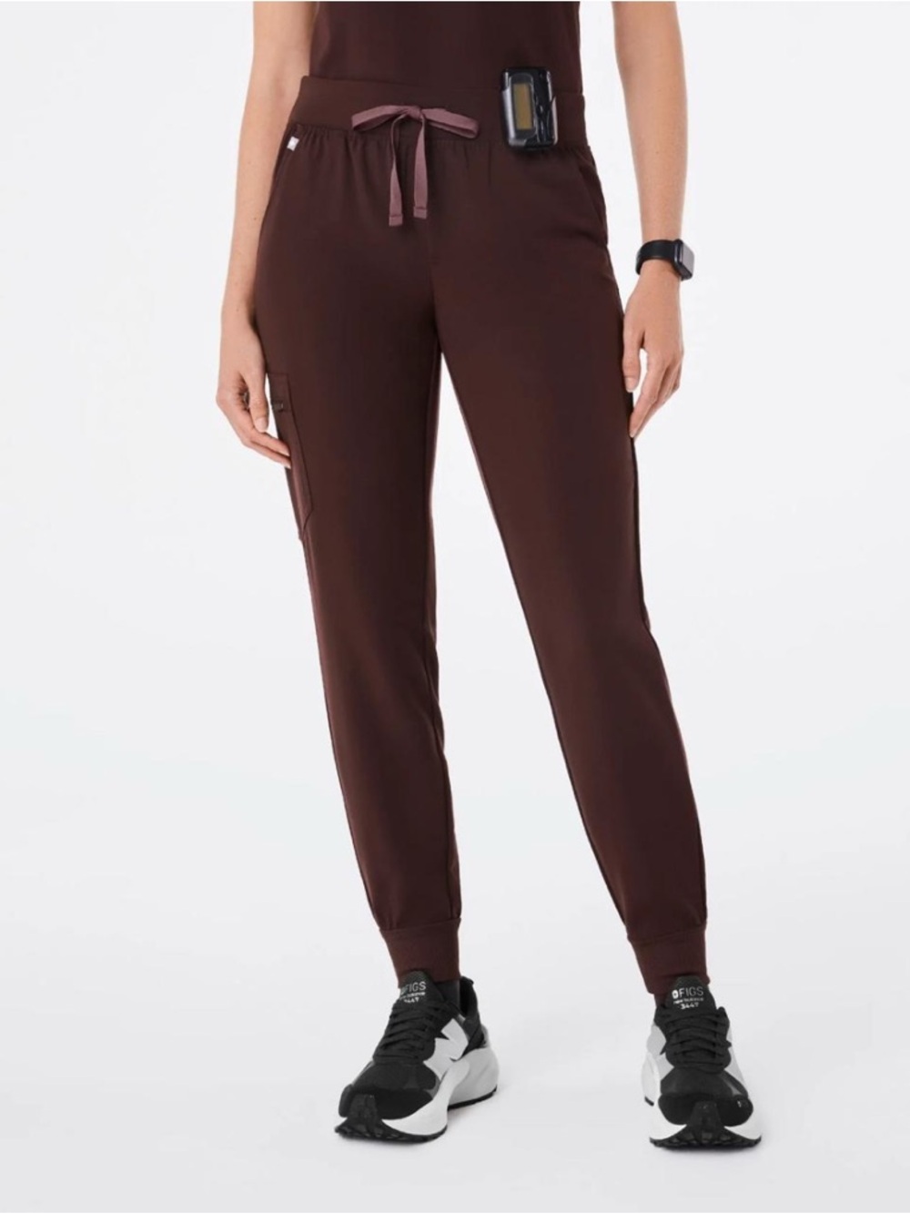Figs Zamora Jogger Scrub Trouser in Espresso Sz XL/P